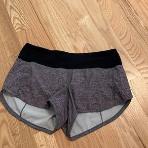 Lululemon speed up short in gray